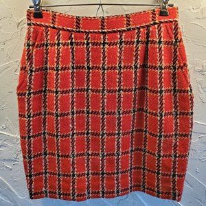 70s Evan Picone Women Size 6 Wool Mini Skirt